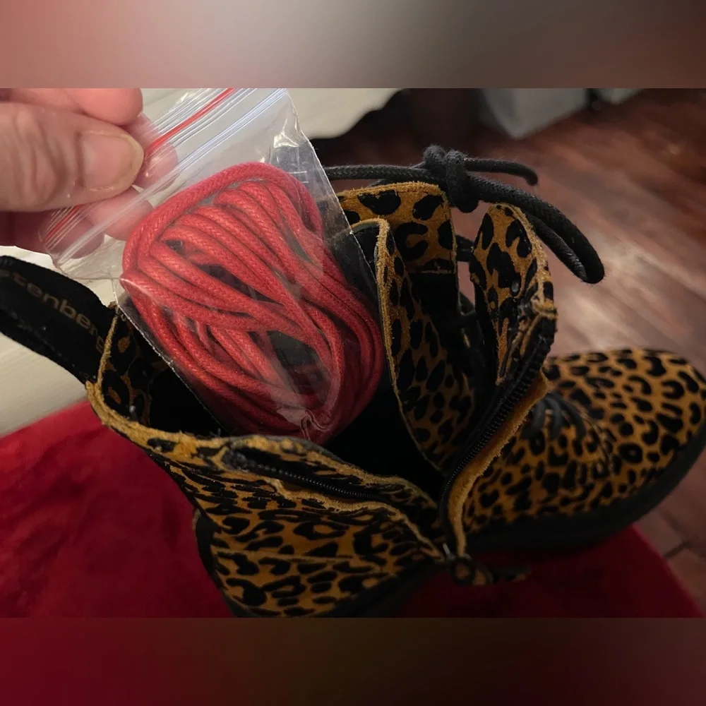 Diane Von Furstenberg DVF In Charge Leopard Ankle Boots‎ 6.5 - Picture 14 of 16
